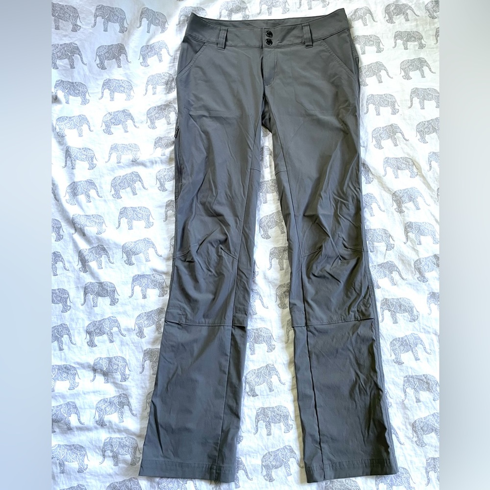 Columbia Omni-Shade Active Fit 50 UPF Gray Backpacking/Outdoors PANTS Sz 4 R